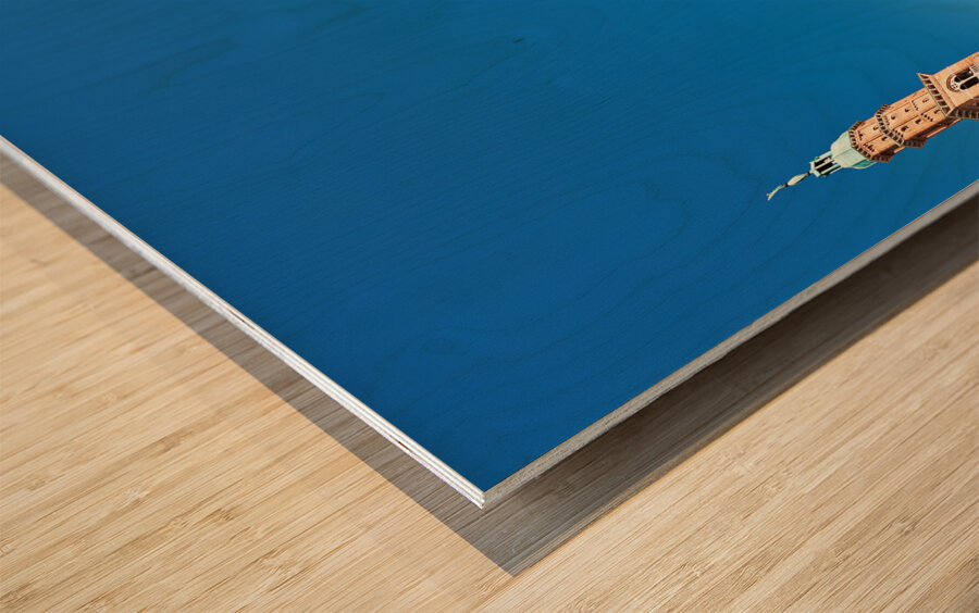 Vicenza Veneto Italy. The Basilica Palladiana is a Renaissance building in the central Piazza dei Signori in Vicenza Wood print