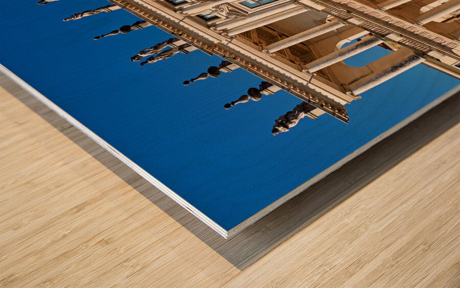 Vicenza Veneto Italy. The Renaissance Palazzo Chiericati designed by Andrea Palladio. Wood print