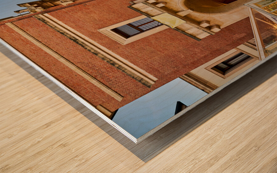 Vicenza Veneto Italy. The Basilica Palladiana is a Renaissance building in the central Piazza dei Signori in Vicenza Wood print