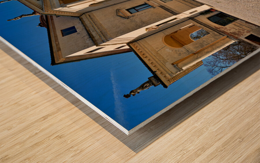 Vicenza Veneto Italy. Villa La Rotonda designed by Andrea Palladio. Wood print