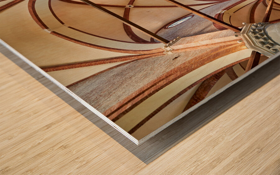 Vicenza Veneto Italy. The interiors of the church of San Lorenzo Wood print