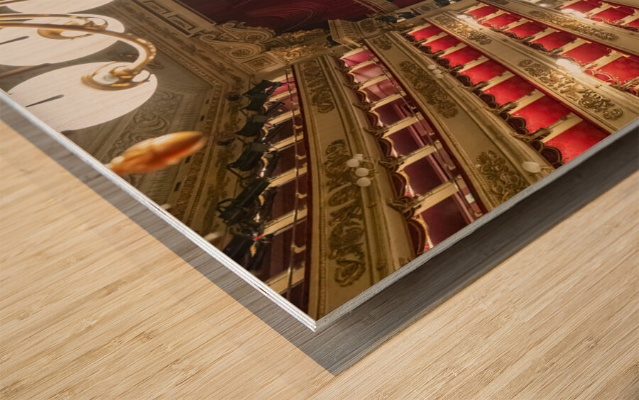 Milan Italy. Teatro alla Scala Opera House Wood print