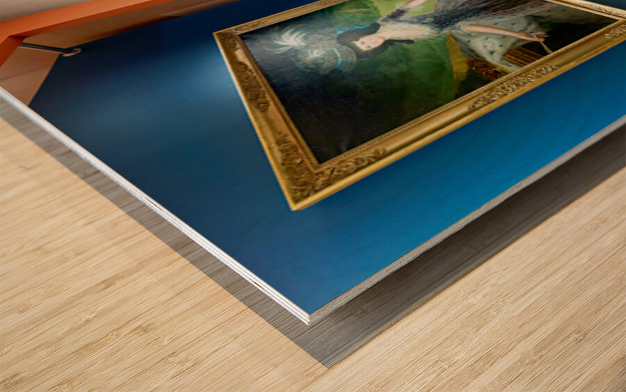 Zaragoza. Saragossa. Aragon. Spain. Aljafería Palace. Portrait of Queen Maria Luisa. 1790. Francisco de Goya Wood print