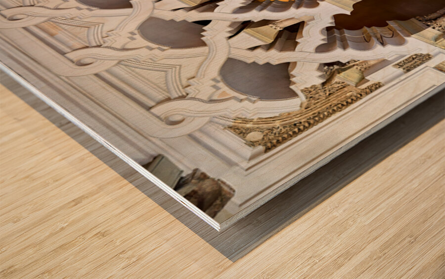 Zaragoza. Saragossa. Aragon. Spain. Aljafería Palace Wood print