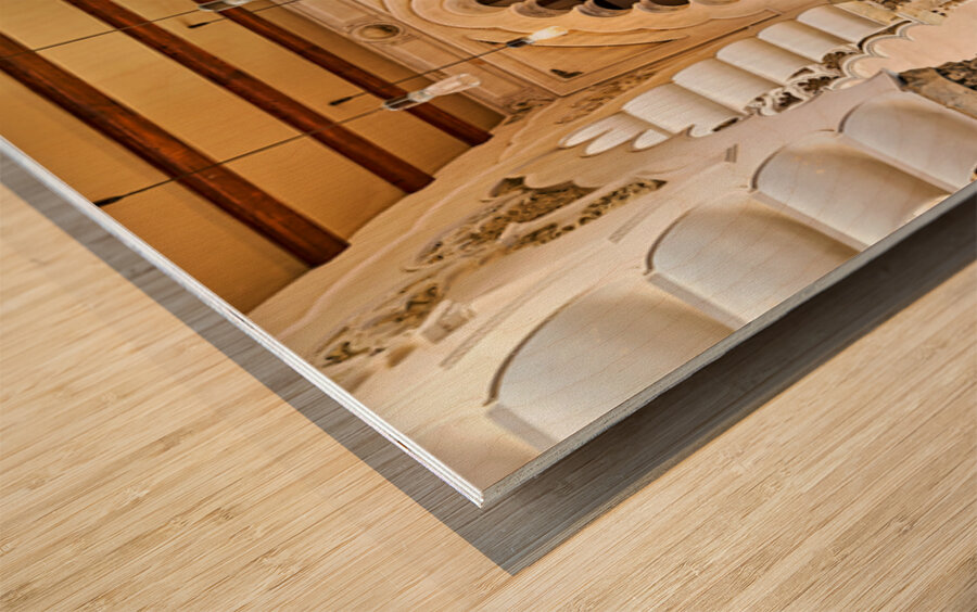 Zaragoza. Saragossa. Aragon. Spain. Aljafería Palace Wood print