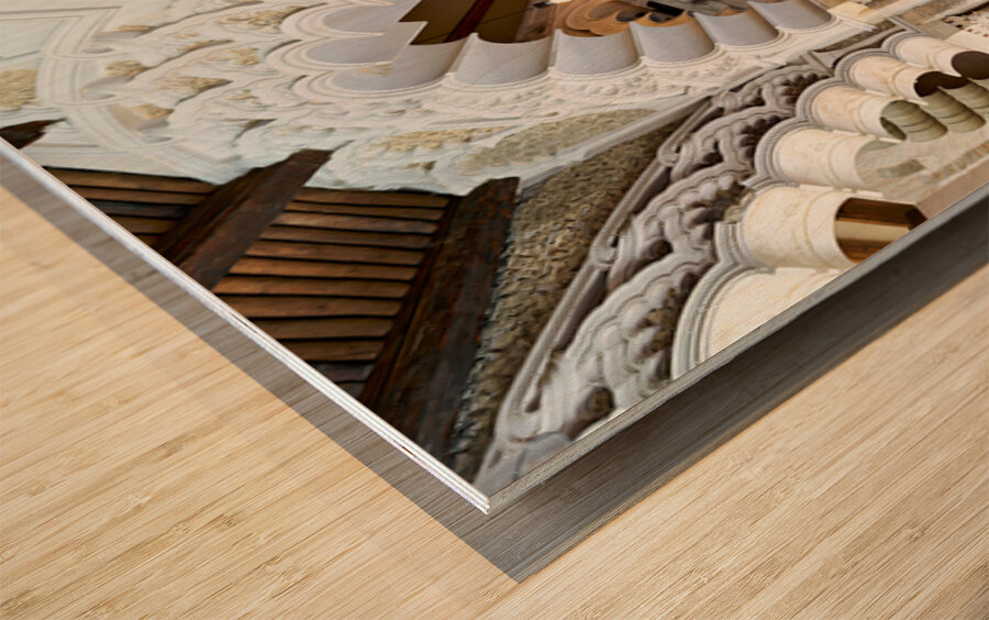 Zaragoza. Saragossa. Aragon. Spain. Aljafería Palace Wood print