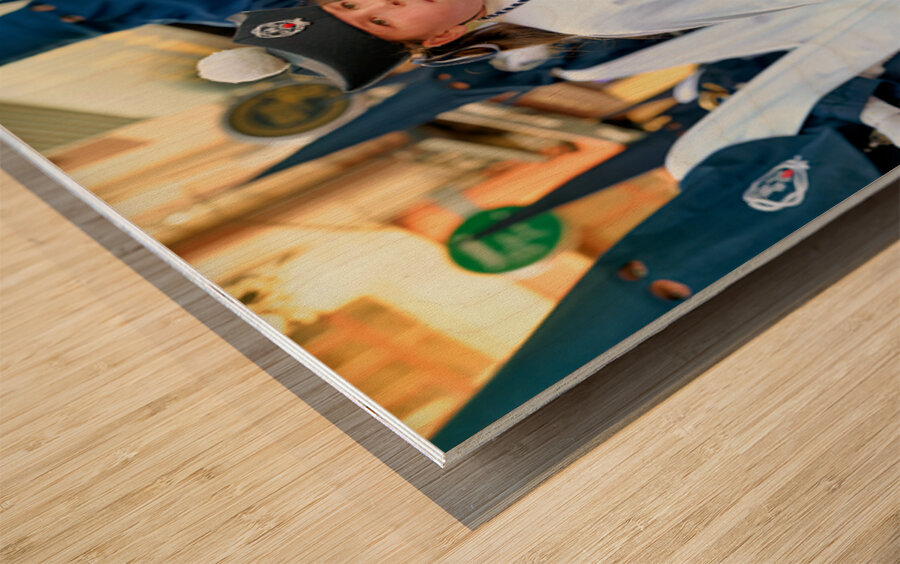 Zaragoza. Saragossa. Aragon. Spain.  Processions of the Easter Holy Week Wood print