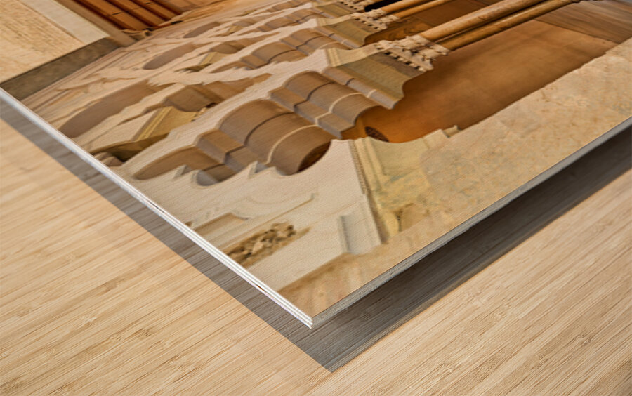 Zaragoza. Saragossa. Aragon. Spain. Aljafería Palace Wood print