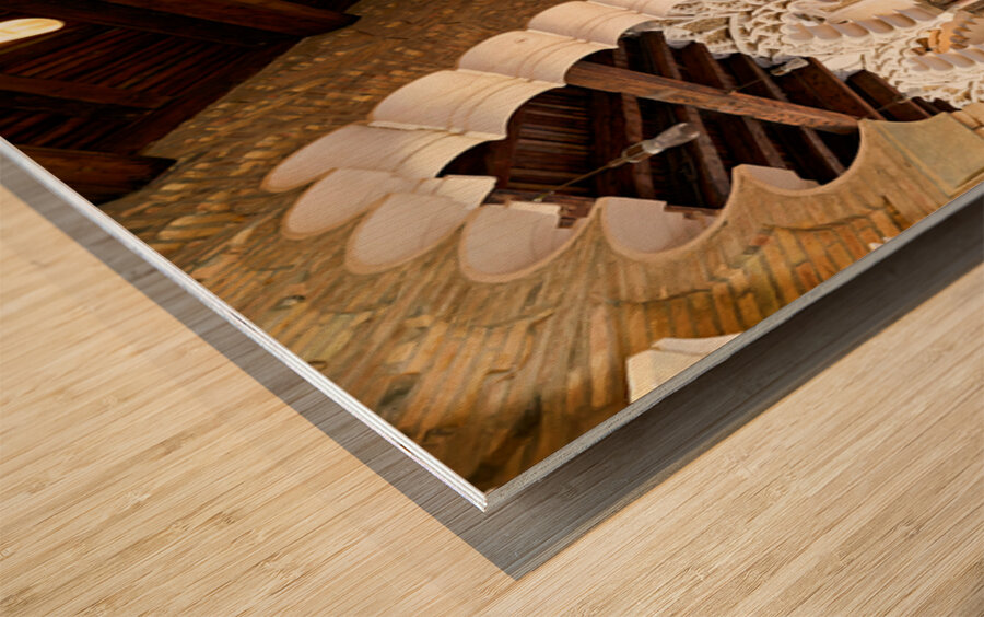 Zaragoza. Saragossa. Aragon. Spain. Aljafería Palace Wood print