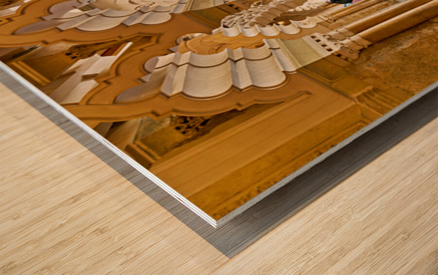 Zaragoza. Saragossa. Aragon. Spain. Aljafería Palace Wood print