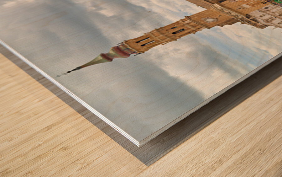 Zaragoza. Saragossa. Aragon. Spain.  Processions of the Easter Holy Week Wood print