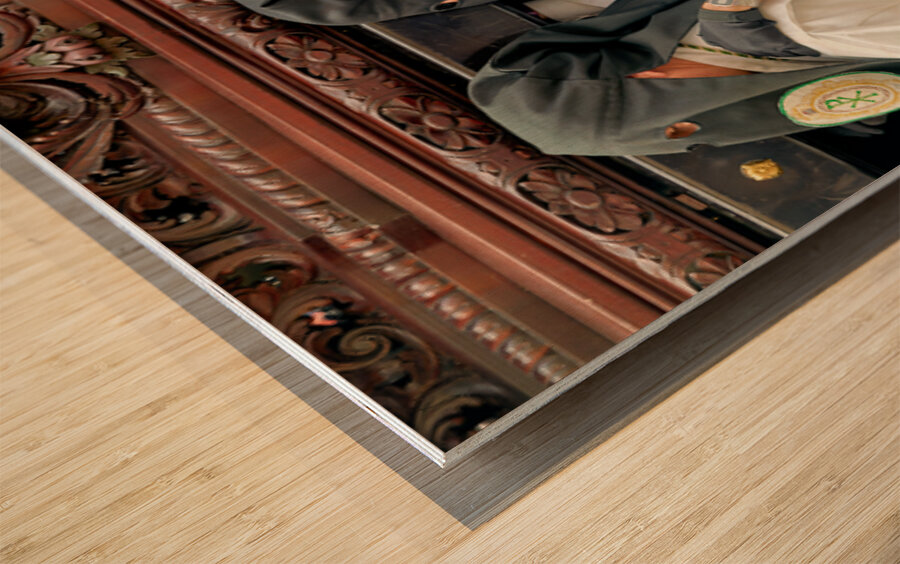 Zaragoza. Saragossa. Aragon. Spain.  Processions of the Easter Holy Week Wood print