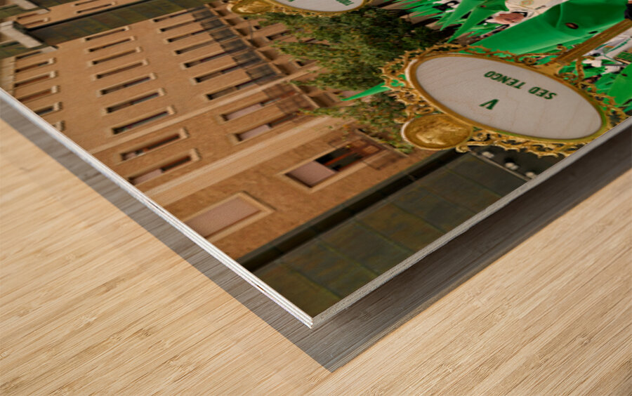 Zaragoza. Saragossa. Aragon. Spain.  Processions of the Easter Holy Week Wood print