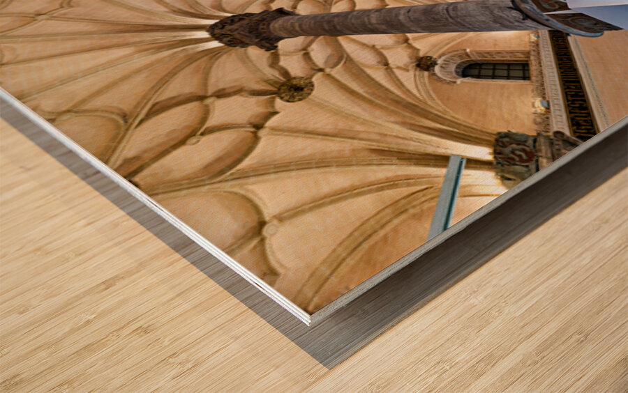 Zaragoza. Saragossa. Aragon. Spain. Sala de Exposiciones La Lonja Wood print