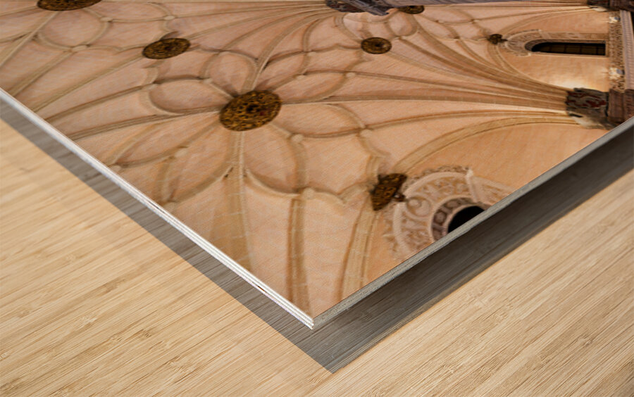 Zaragoza. Saragossa. Aragon. Spain. Sala de Exposiciones La Lonja Wood print