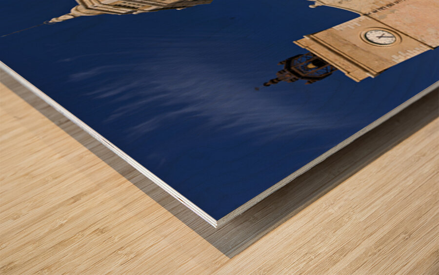 Sitges Catalunya Spain. Church esglesia de Sant Bartomeu i Santa Tecla Wood print