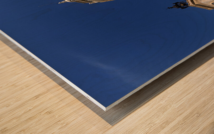 Sitges Catalunya Spain. Church esglesia de Sant Bartomeu i Santa Tecla Wood print