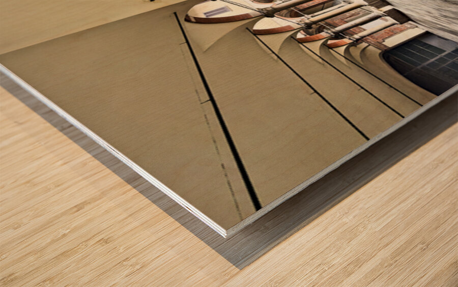 Santa Maria alla Fontana church cloister in Milan Italy with a Wood print