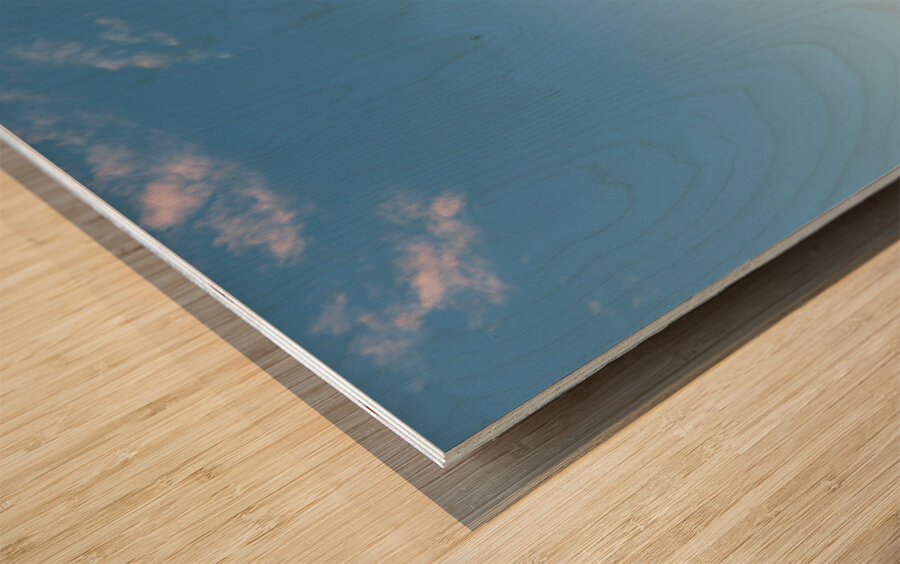 Uluru bathed in golden sunset light Australia. Wood print