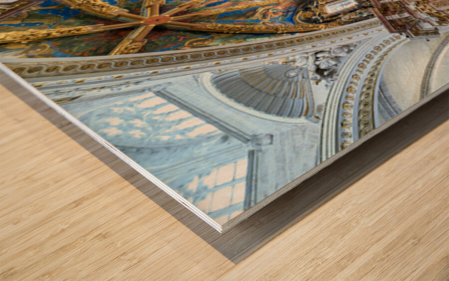 Exploring Valencia Spains Cathedral interior with religious art Wood print