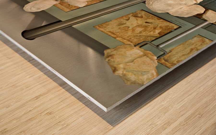 Sculptures at the acropolis museum in athens greece Wood print