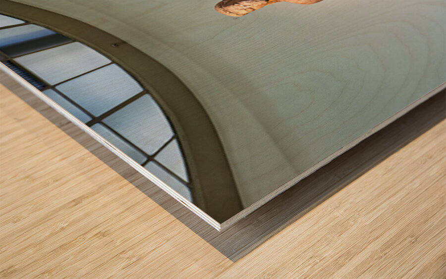 Statue of youth in National Archaeological Museum of Athens Gree Wood print