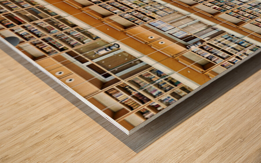 National Library visit at Stavros Niarchos Foundation Cultural C Wood print