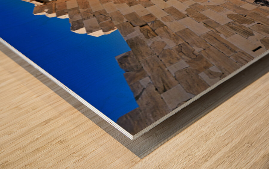 Exploring the erechtheion temple at acropolis in athens greece Wood print