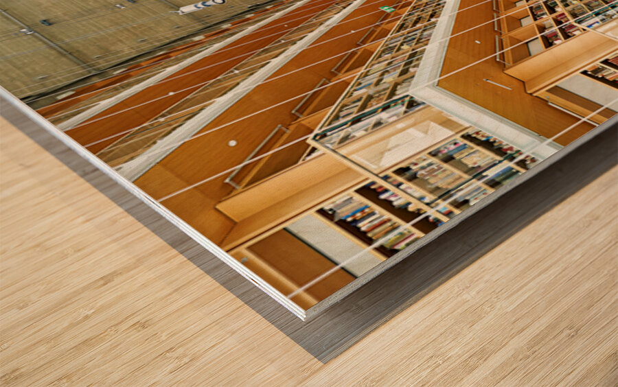 National library in stavros niarchos foundation cultural center Wood print