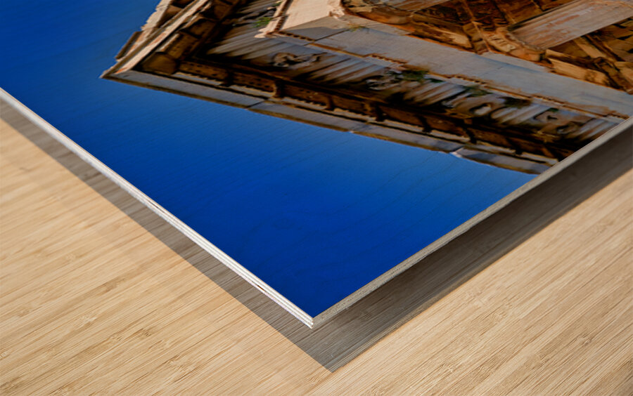 Visit to temple of hephaestus in ancient agora of athens greece Wood print