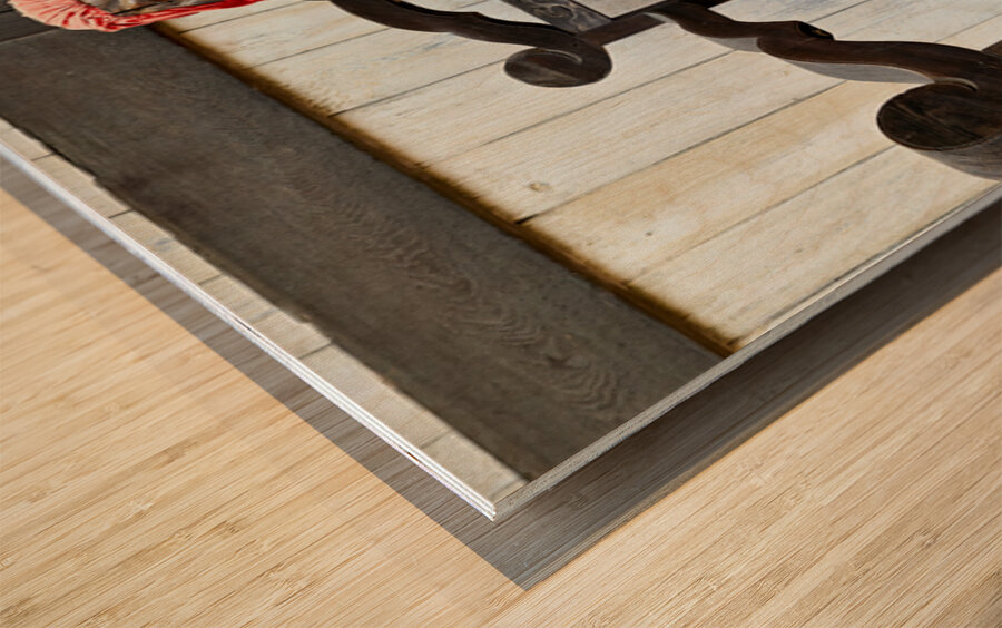 Binzuru wood statue of Pindola Bharadvaja at Todai ji shrine in  Wood print