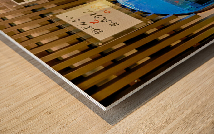 Restaurants in Gion district of Kyoto offer local dishes and dri Wood print