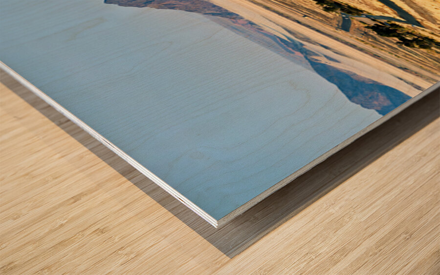 Driving through Namib Naukluft National Park towards Sossusvlei  Wood print