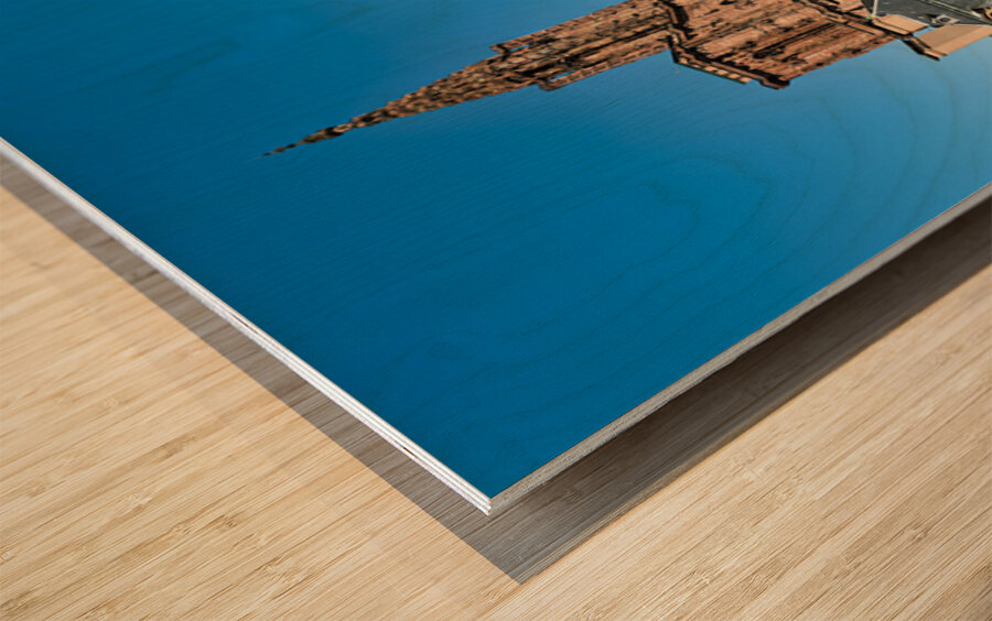 Visitors stroll in Palais Rohan courtyard view Strasbourg Cathe Wood print