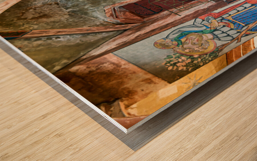 Exploring Saint Pierre le Jeune church in Strasbourg Alsace Wood print