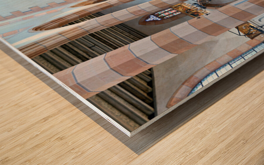 Concert event at Eglise Saint Matthieu in Colmar Alsace with vis Wood print