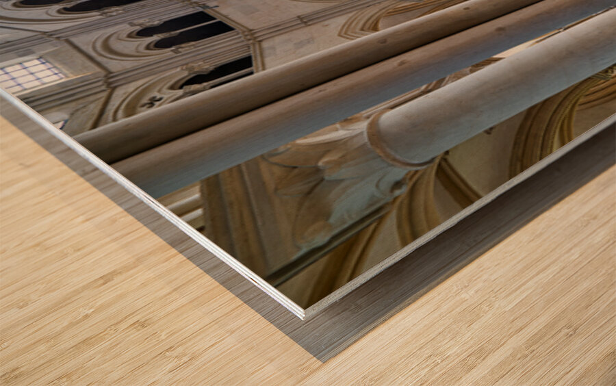 Exploring Vezelay Abbey in Bourgogne France during daylight hour Wood print