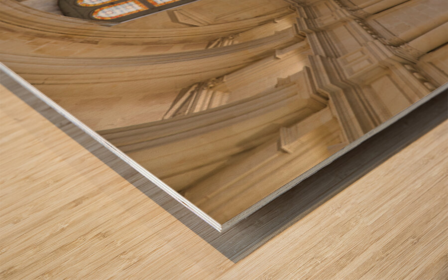 Visit chapel in Chateau de Chambord in France for quiet reflecti Wood print