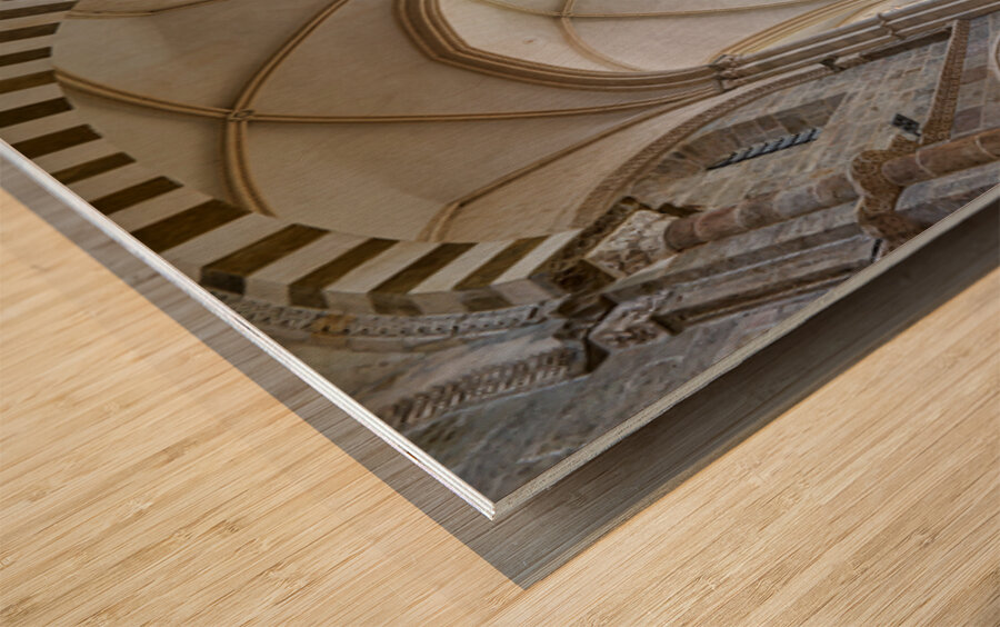 Vezelay Abbey in Bourgogne France shows its interior architectur Wood print