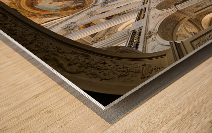 Visit to the royal chapel in versailles palace paris france Wood print