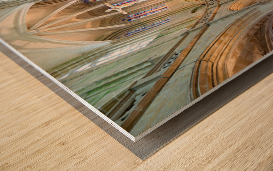 Visit to the basilica of st saviour in dinan france Wood print