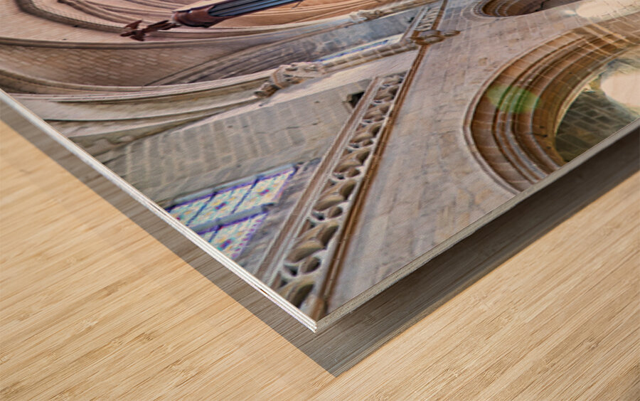 Saint Pierre Cathedral organ in Vannes Brittany France Wood print