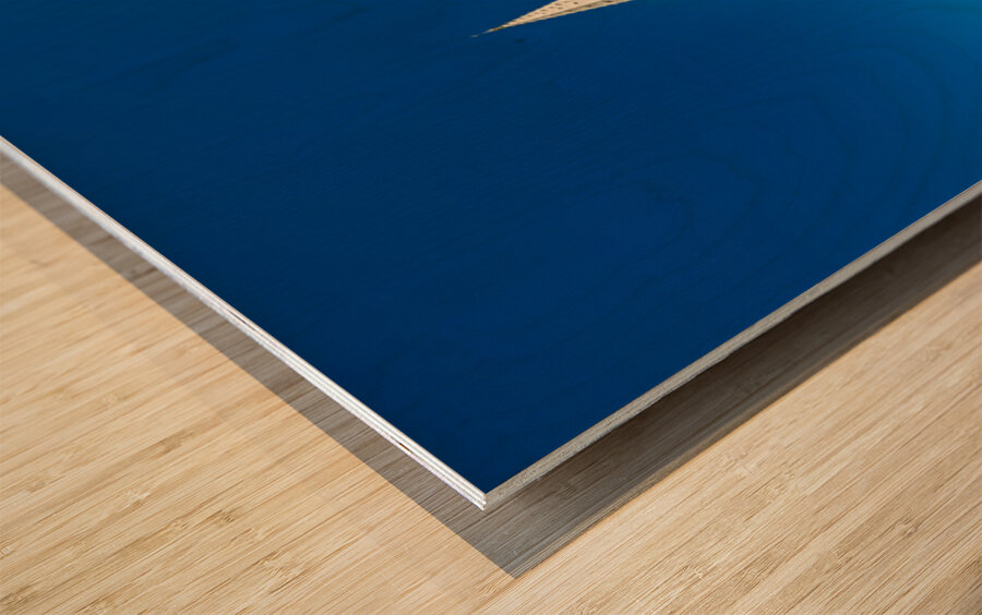 People walk near Saint Pierre church in Caen Normandy Wood print