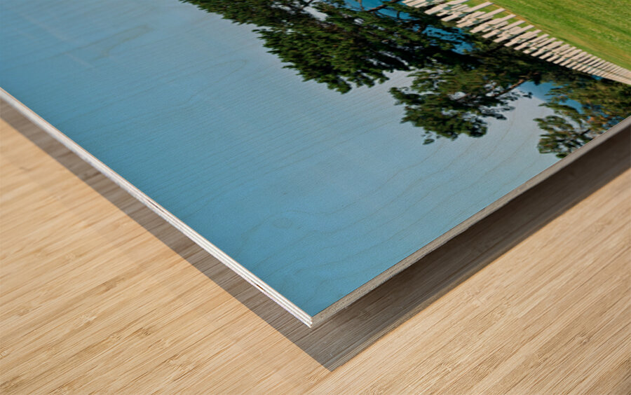 Grave markers at Normandy American Cemetery in Colleville sur Me Wood print