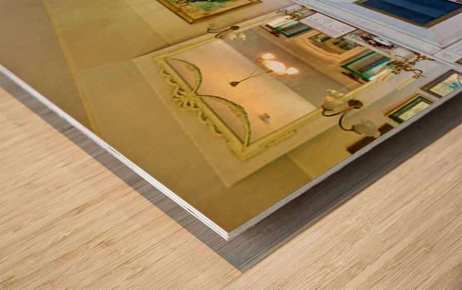 Visit to Monets house in Giverny Normandy with bright room dec Wood print