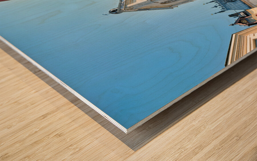 Explore rouen and the great clock of normandy Wood print