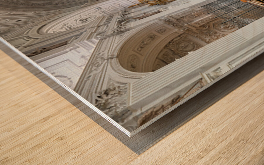 Interior view of St. Michael Church in Munich Germany Wood print