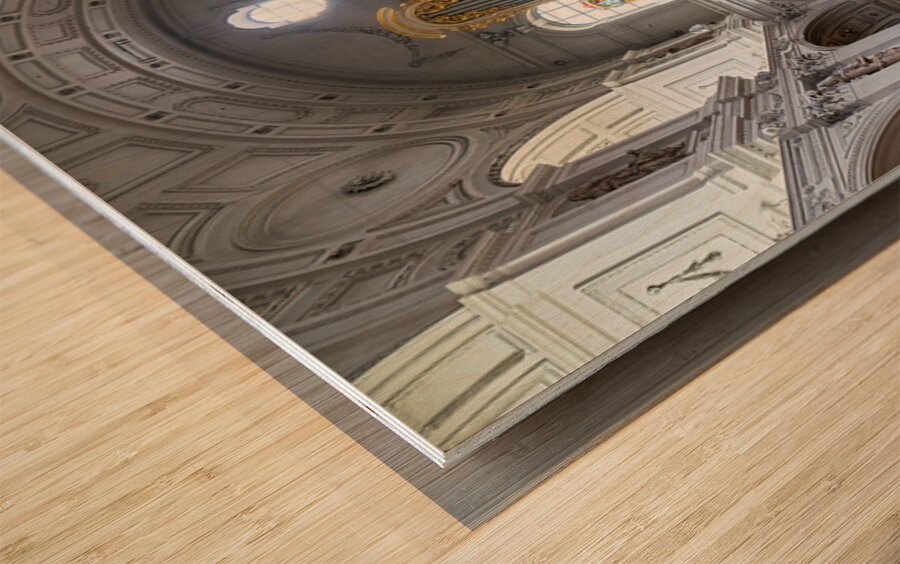 Visit to st. michael church in munich bavaria germany Wood print