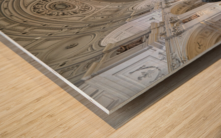 Visit to st. michael church in munich bavaria germany Wood print