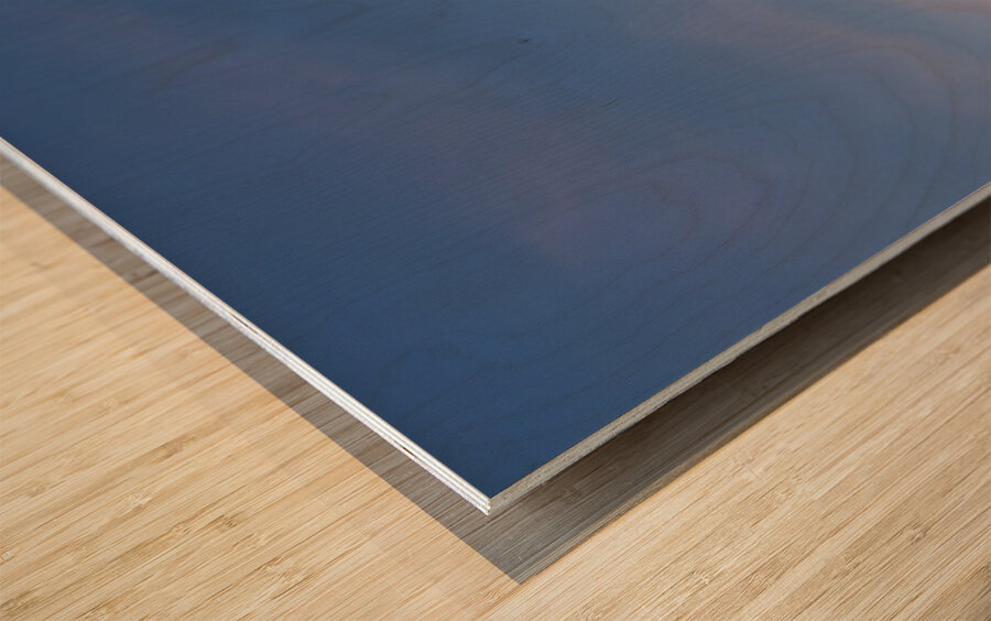 Burj Al Arab hotel at sunset in Dubai UAE with beautiful sky Wood print